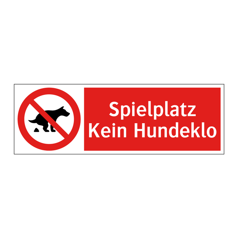 Spielplatz Kein Hundeklo