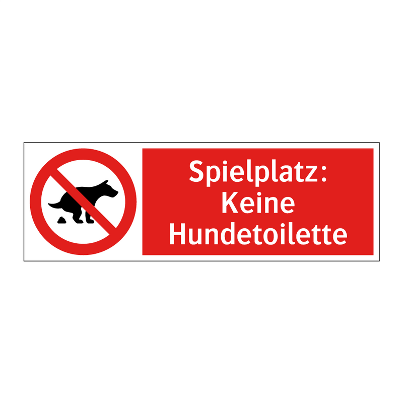 Spielplatz: Keine Hundetoilette