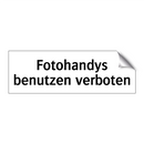 Fotohandys benutzen verboten