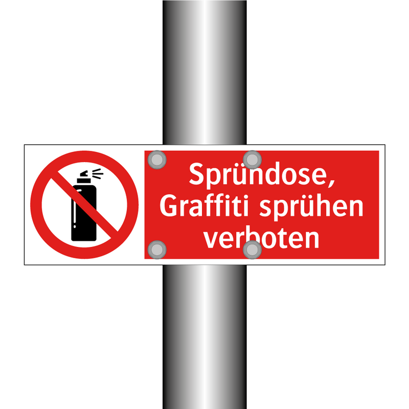 Sprühdose, Graffiti sprühen verboten