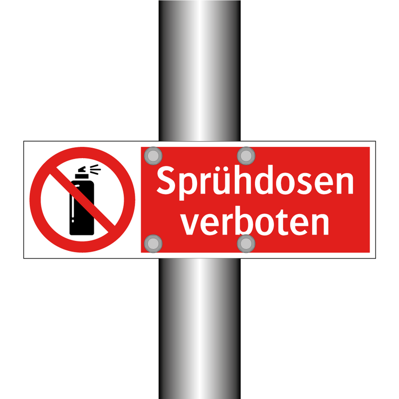 Sprühdosen verboten