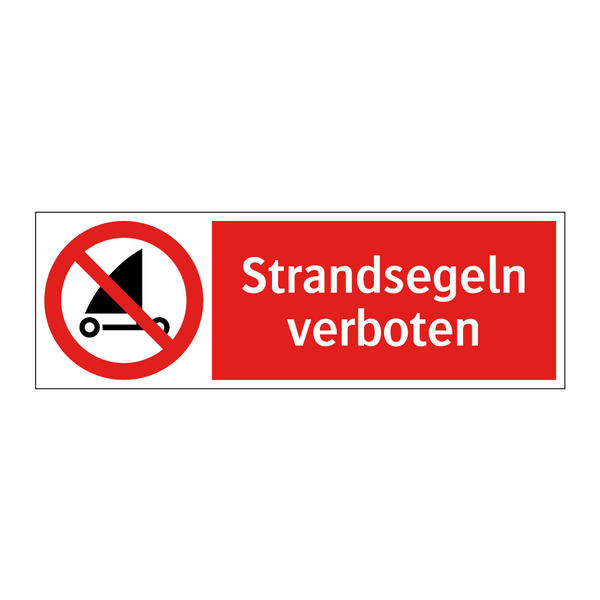Strandsegeln verboten