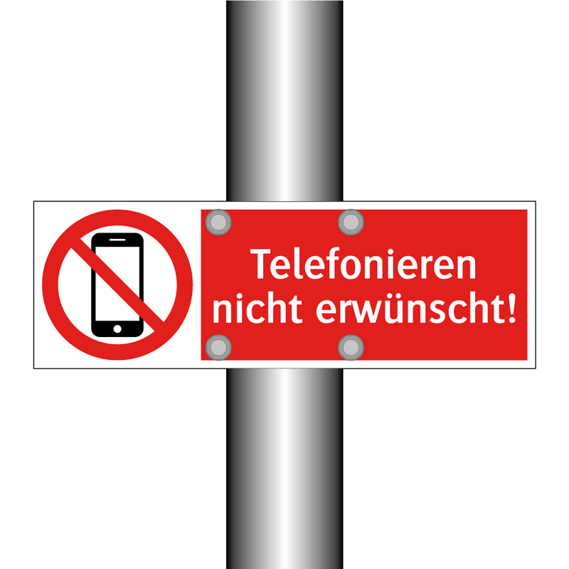 Telefonieren nicht erwünscht!
