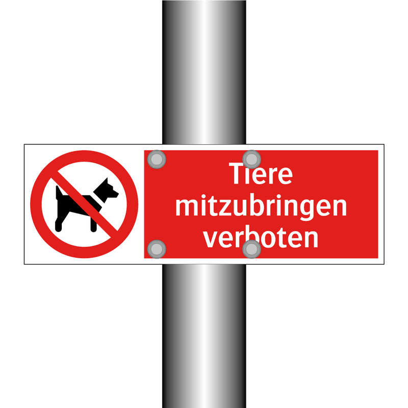 Tiere mitzubringen verboten