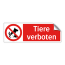 Tiere verboten