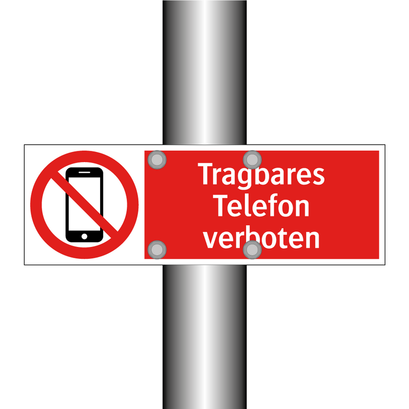 Tragbares Telefon verboten
