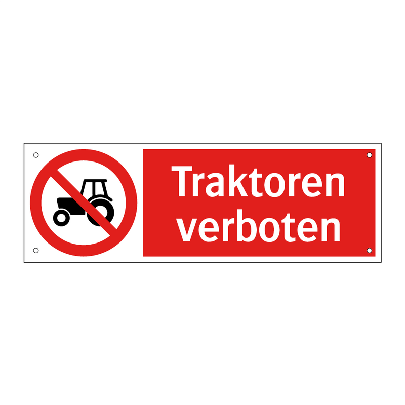 Traktoren verboten