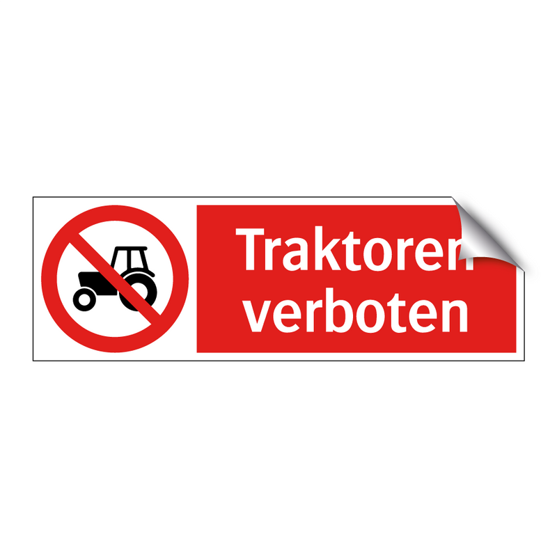 Traktoren verboten