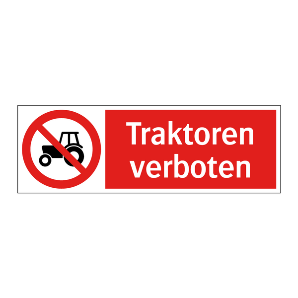 Traktoren verboten