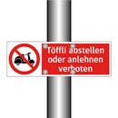 Töffli abstellen oder anlehnen verboten