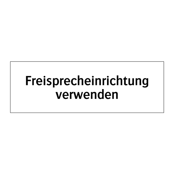 Freisprecheinrichtung verwenden