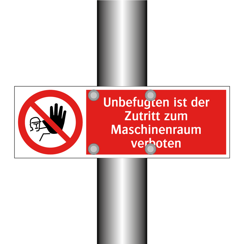 Unbefugten ist der Zutritt zum Maschinenraum verboten