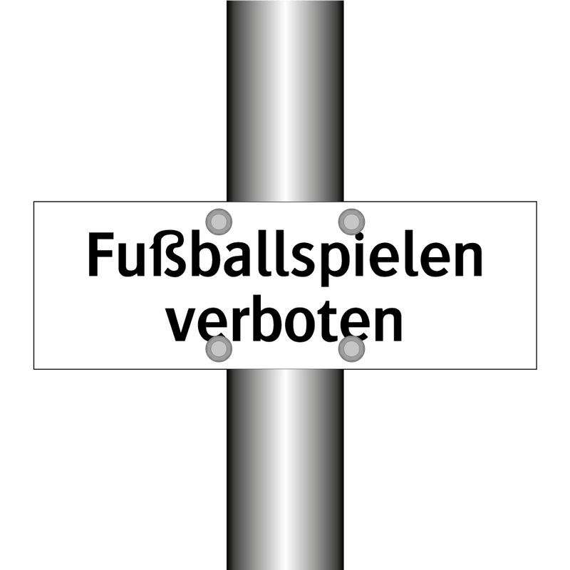 Fußballspielen verboten