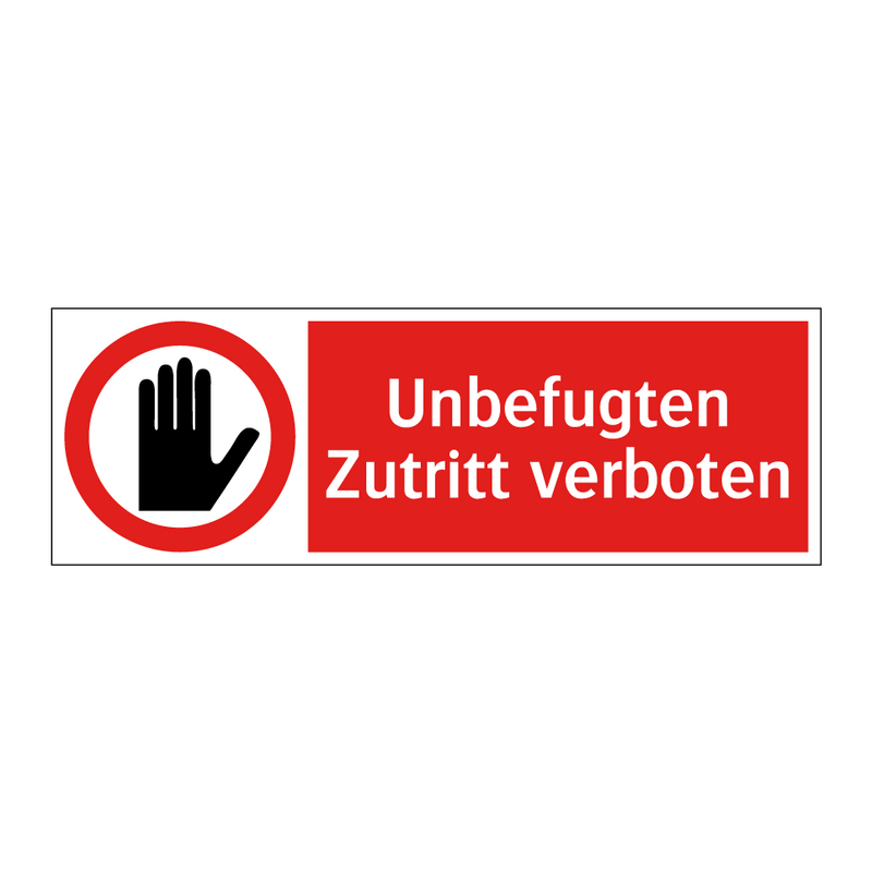 Unbefugten Zutritt verboten
