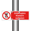 Unbefugtes Klettern verboten