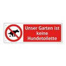 Unser Garten ist keine Hundetoilette