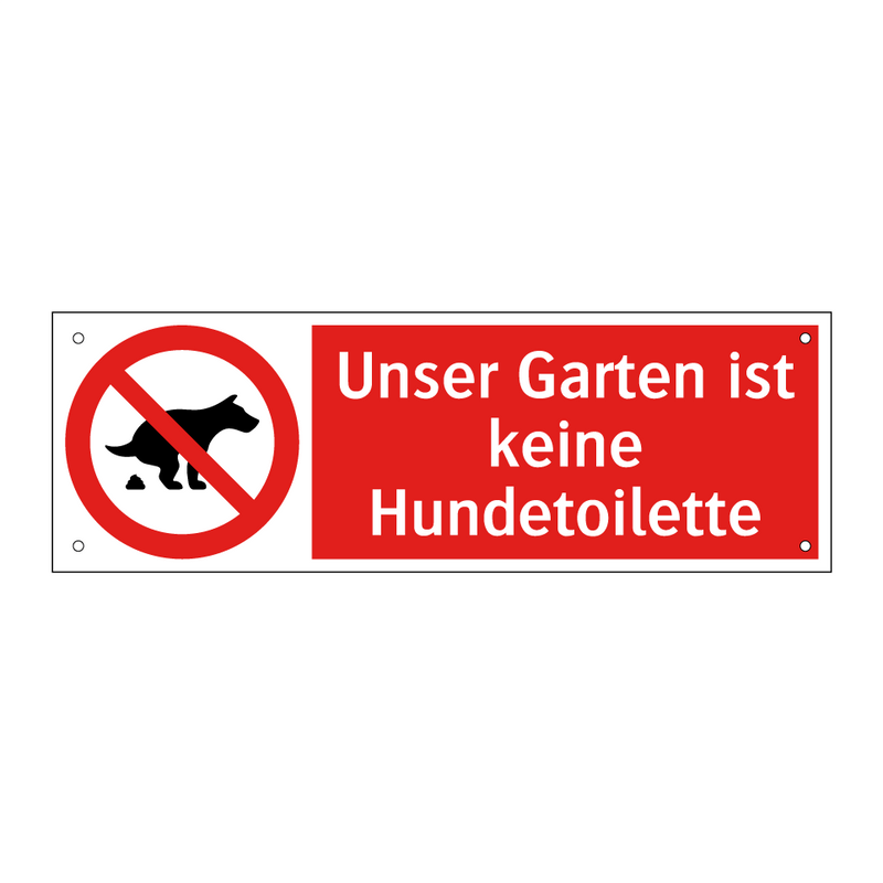 Unser Garten ist keine Hundetoilette