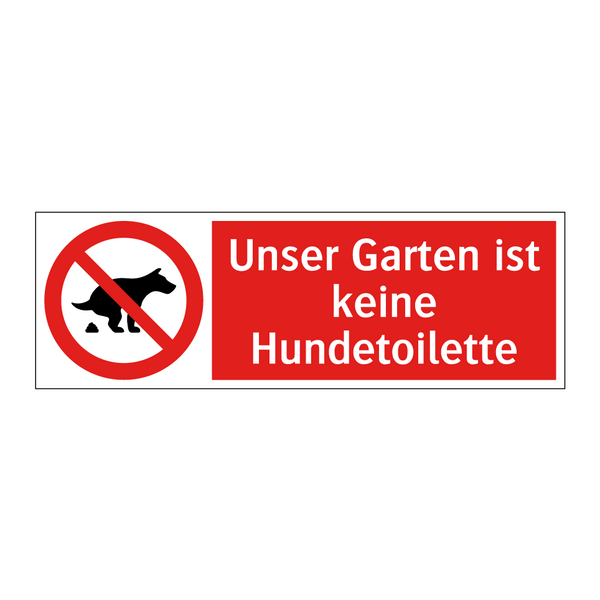 Unser Garten ist keine Hundetoilette