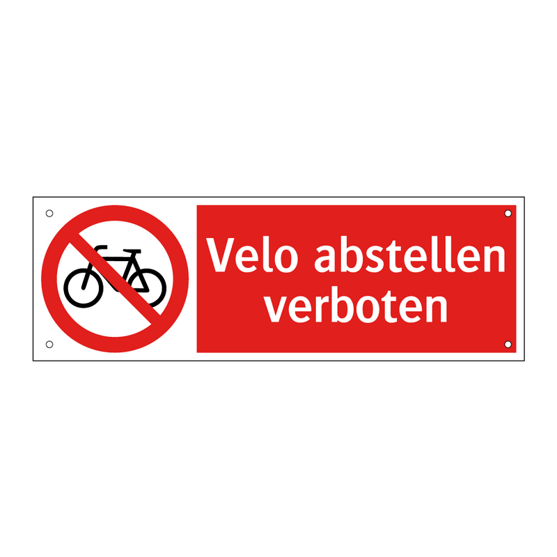 Velo abstellen verboten