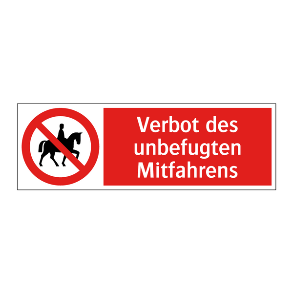 Verbot des unbefugten Mitfahrens