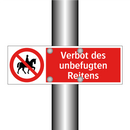 Verbot des unbefugten Reitens