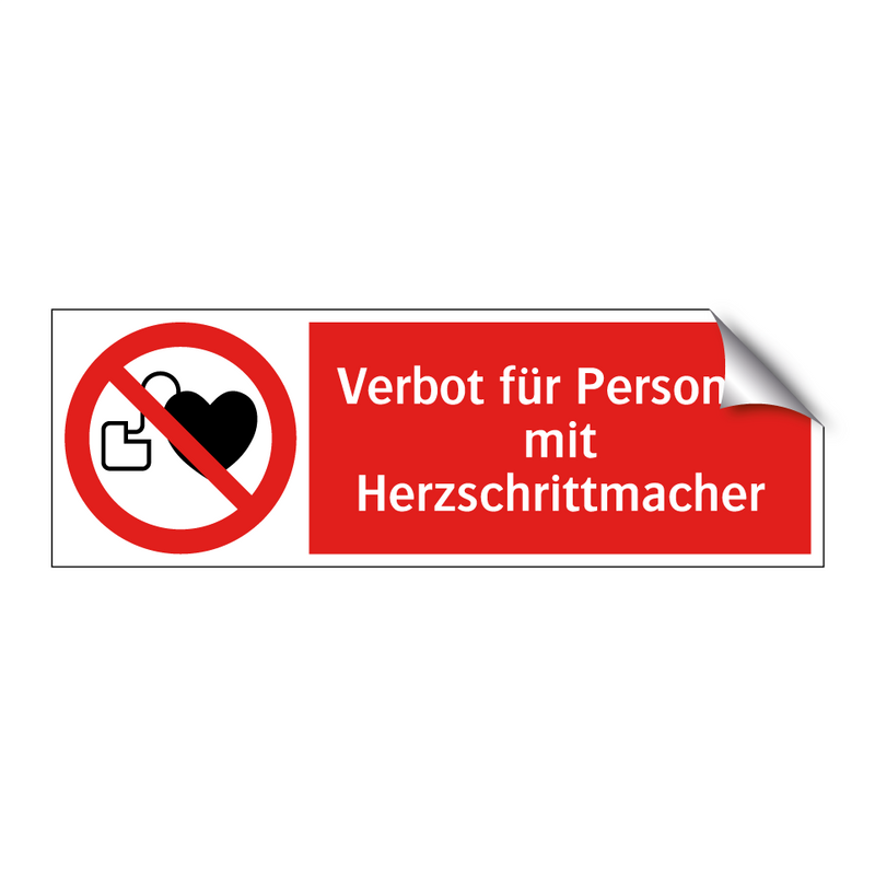 Verbot für Personen mit Herzschrittmacher