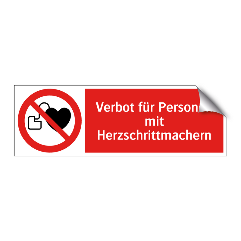 Verbot für Personen mit Herzschrittmachern