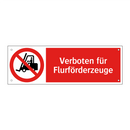 Verboten für Flurförderzeuge