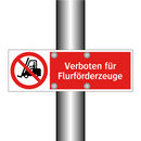 Verboten für Flurförderzeuge