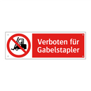 Verboten für Gabelstapler