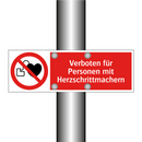 Verboten für Personen mit Herzschrittmachern