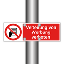 Verteilung von Werbung verboten