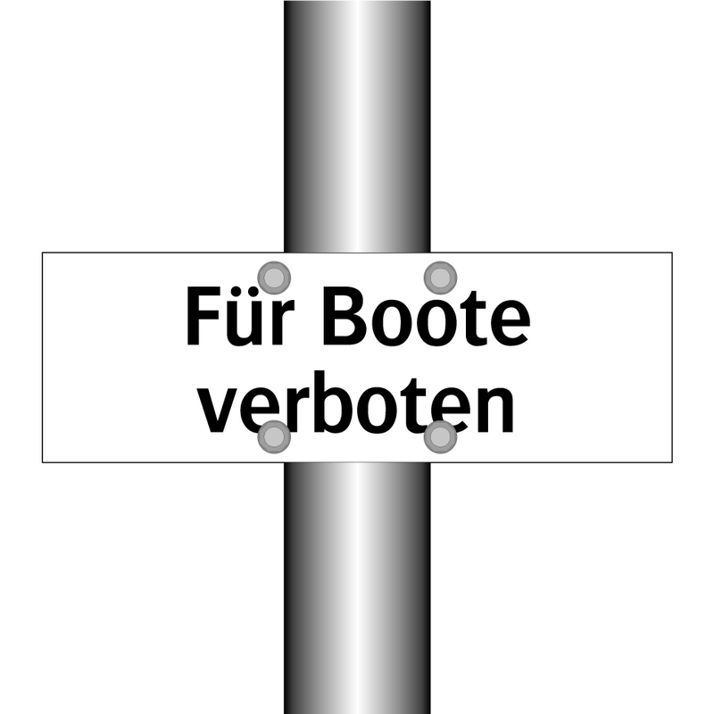 Für Boote verboten