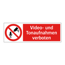 Video- und Tonaufnahmen verboten