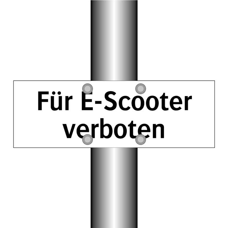 Für E-Scooter verboten