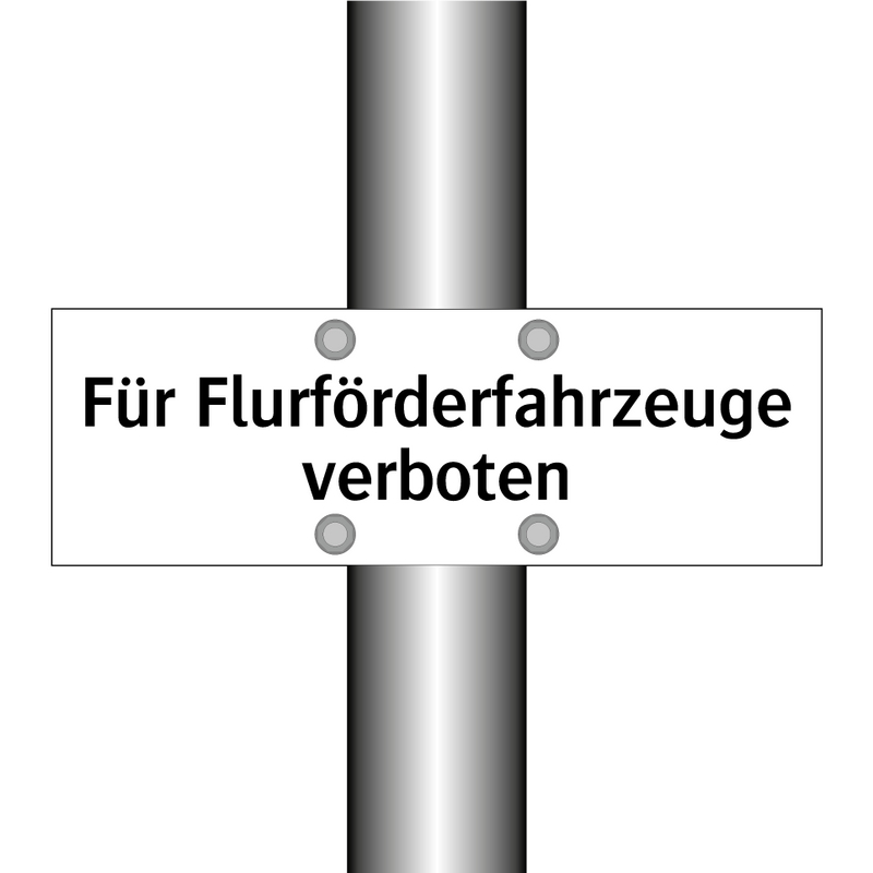 Für Flurförderfahrzeuge verboten