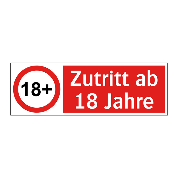 Zutritt ab 18 Jahre