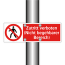 Zutritt verboten (Nicht begehbarer Bereich)