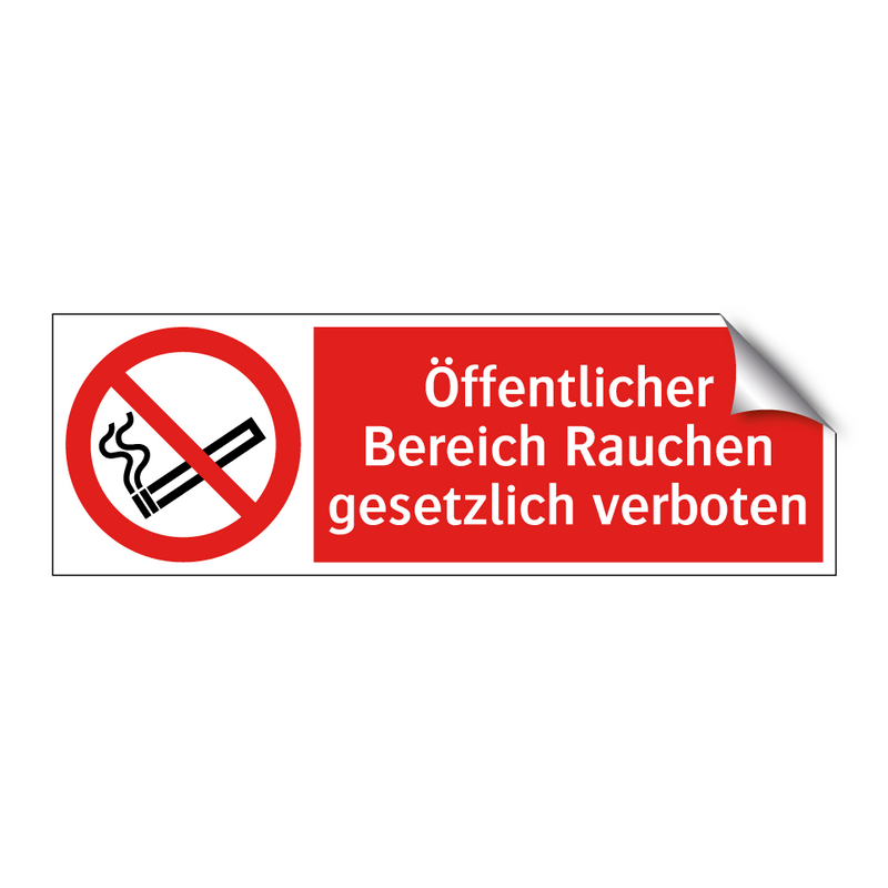 Öffentlicher Bereich Rauchen gesetzlich verboten
