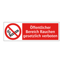 Öffentlicher Bereich Rauchen gesetzlich verboten