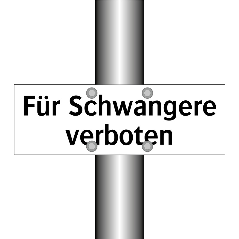 Für Schwangere verboten