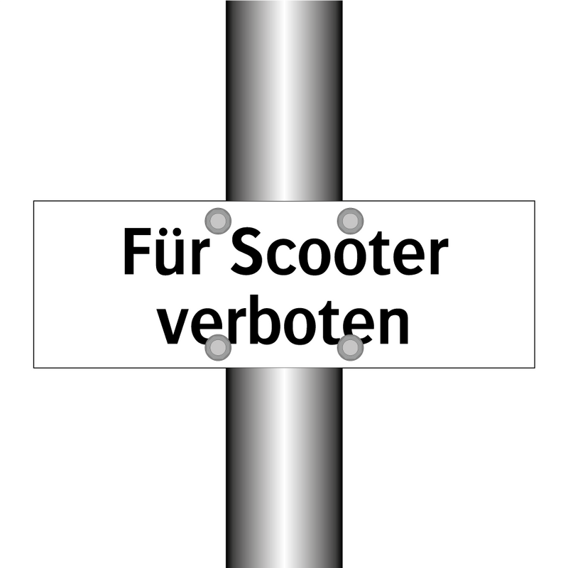 Für Scooter verboten