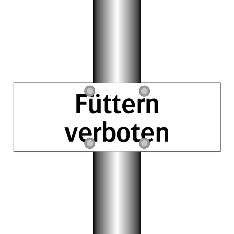 Füttern verboten