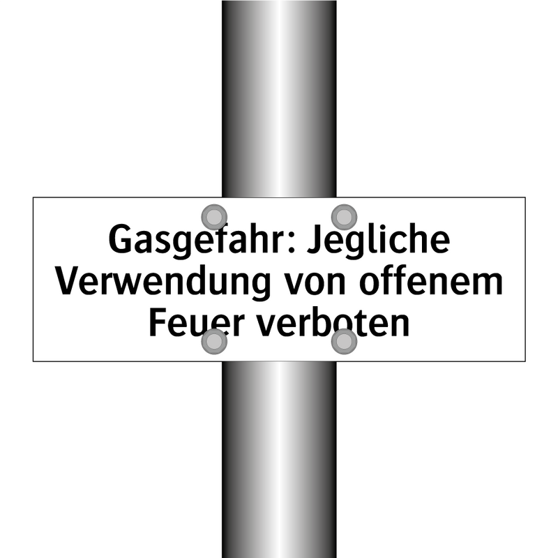 Gasgefahr: Jegliche Verwendung von offenem Feuer verboten