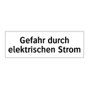 Gefahr durch elektrischen Strom