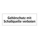 Gehörschutz mit Schallquelle verboten