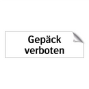 Gepäck verboten