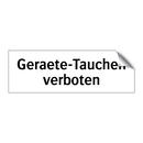 Geraete-Tauchen verboten