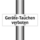 Geräte-Tauchen verboten