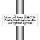 Grillen und Feuer VERBOTEN! Zuwiderhandlungen werden strafrechtlich verfolgt!
